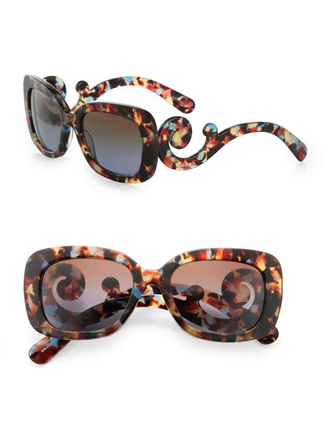 prada baroque square sunglasses replica|prada baroque sunglasses tortoiseshell.